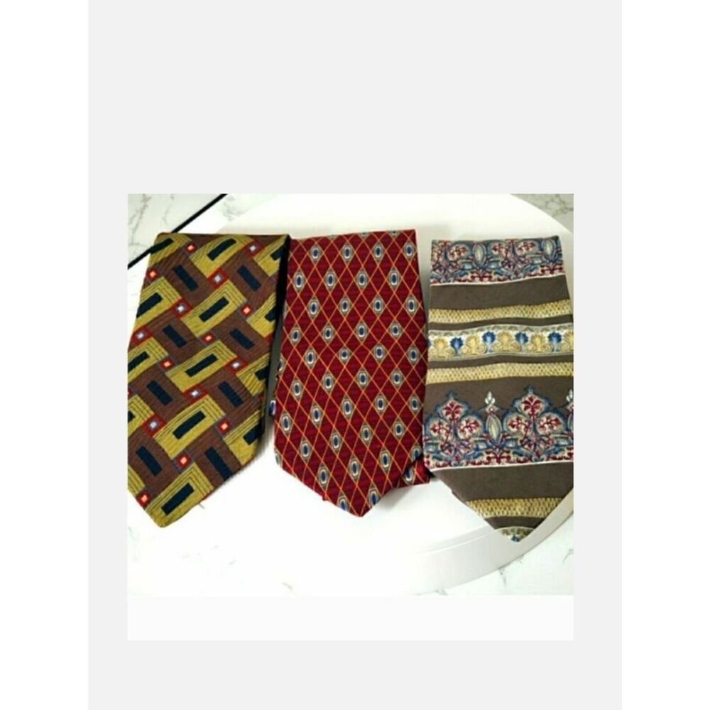 HENRY GRETHEL Set of 3 Silk Neck Ties